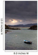 Boat In Water, Loch Sunart, Scotland Wall Mural