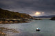 Boat In Water, Loch Sunart, Scotland Wall Mural