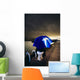 Person With Umbrella In Stormy Skies Wall Mural