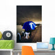 Person With Umbrella In Stormy Skies Wall Mural