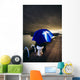 Person With Umbrella In Stormy Skies Wall Mural