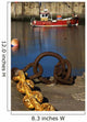 Harbour With Mooring And Fishing Boat Wall Mural