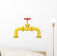 Oil Pipe Hydrant Wall Decal