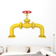Oil Pipe Hydrant Wall Decal