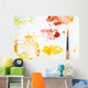 Paint Splatters And Paint Brush Wall Mural
