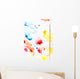 Paint Splatters And Paint Brush Wall Mural