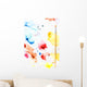 Paint Splatters And Paint Brush Wall Mural