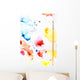 Paint Splatters And Paint Brush Wall Mural