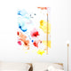Paint Splatters And Paint Brush Wall Mural