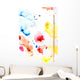 Paint Splatters And Paint Brush Wall Mural
