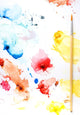 Paint Splatters And Paint Brush Wall Mural