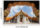 Ancient royal marble buddha temple, Bangkok, Thailand Wall Mural