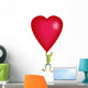 Red-Eyed Tree Frog Holding A Red Heart Wall Decal