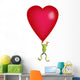 Red-Eyed Tree Frog Holding A Red Heart Wall Decal