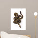 Two Ball Python Snakes Intertwined Wall Mural