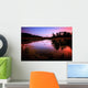 Sunset Over River Wall Mural