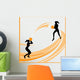 Woman basketball vector Wall Decal