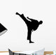 Karate Kick Wall Decal