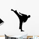Karate Kick Wall Decal