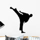 Karate Kick Wall Decal