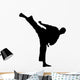 Karate Kick Wall Decal