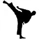 Karate Kick Wall Decal