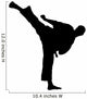 Karate Kick Wall Decal