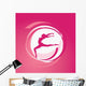 Girl gymnastics vector Wall Mural