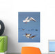 Bird Landing Wall Mural