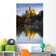 Church Reflection In Water, Warkworth, Northumberland, England Wall Mural