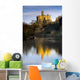 Church Reflection In Water, Warkworth, Northumberland, England Wall Mural