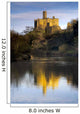 Church Reflection In Water, Warkworth, Northumberland, England Wall Mural
