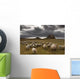 Sheep Grazing By Lindisfarne Castle Wall Mural
