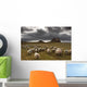 Sheep Grazing By Lindisfarne Castle Wall Mural