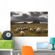Sheep Grazing By Lindisfarne Castle Wall Mural