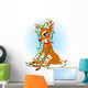 Rudolph Christmas lights Wall Decal