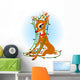 Rudolph Christmas lights Wall Decal
