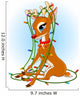 Rudolph Christmas lights Wall Decal