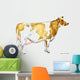 Hand-drawn Watercolor Dairy Cow Wall Decal