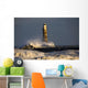 Lighthouse And Waves, Sunderland, Tyne And Wear, England Wall Mural