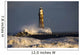 Lighthouse And Waves, Sunderland, Tyne And Wear, England Wall Mural