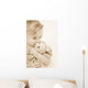 Girl Kissing Her Stuffed Animal Wall Mural