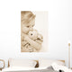 Girl Kissing Her Stuffed Animal Wall Mural
