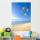 Starfish Falling In Front Of The Ocean Wall Mural