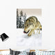 Wolf On The Prowl Wall Mural