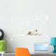 Two Polar Bears Snuggling Wall Mural