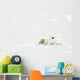 Two Polar Bears Snuggling Wall Mural