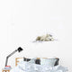 Two Polar Bears Laying Together Wall Mural