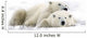 Two Polar Bears Laying Together Wall Decal