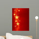 Golden Hanging Stars Red